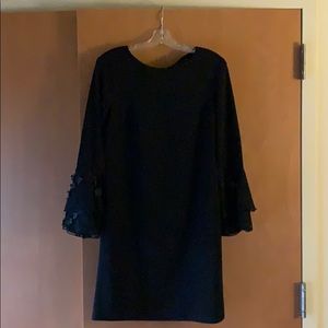 Black Long Sleeve Sheath Dress